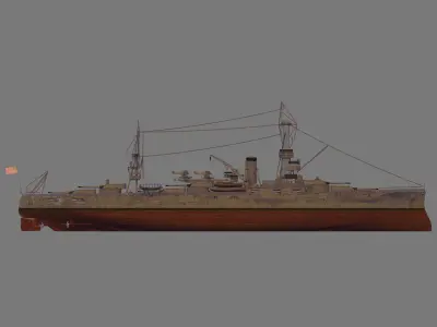 USS Wyoming 3D model