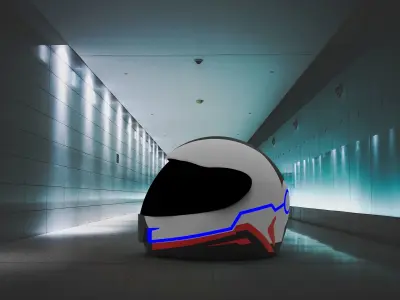 Tron Helmet 3D model purchase