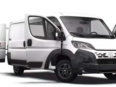 Fiat e Ducato Van L2H1 HQ Interior 2025 3D model