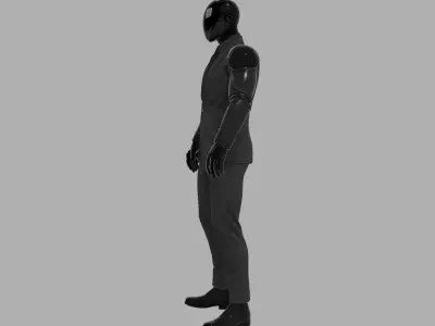 Cyberpunk Business Agent 3D Model 3D model