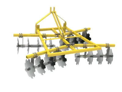 Disc harrow john deere 3D model