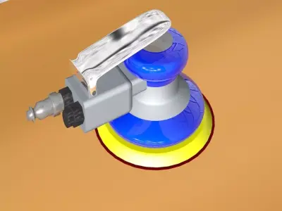 ECKASAND 5 Inch Orbital Palm Sander Non-Functioning Free low-poly 3D model