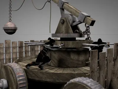 Medieval Wrecking Ball 3D model