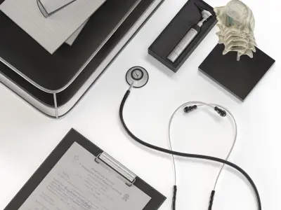 medical equipment set 3D model