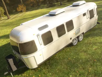 Airstream Classic trailer 2017 3D model