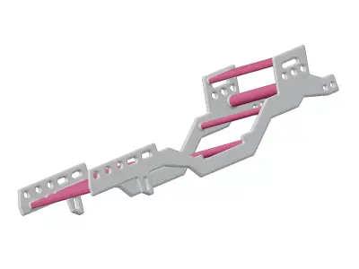 Baby Automotive Chassis Frame Toy 3D model