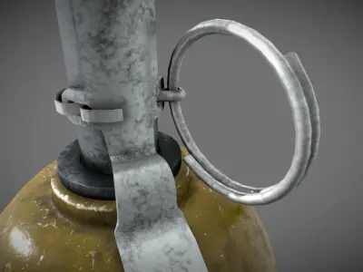 RGD-5 Grenade Low-poly 3D model purchase