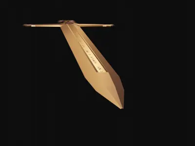 The shards of Narsil and Anduril from The Lord of the Rings 3D model