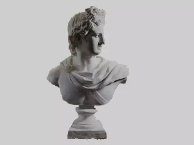 Damaged Ancient Bust 3D model
