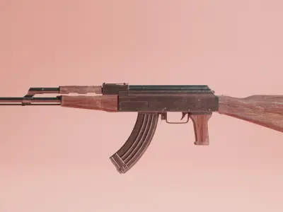 AK-47 Model ak rifle Free 3D model