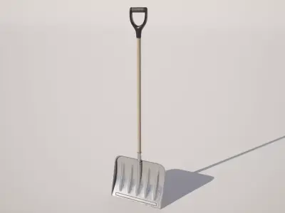Snow Shovel Low-poly 3D model