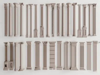 detail arch classical  2D 3D Free 3D model