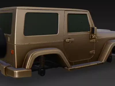 Jeep upper body 3D model V2