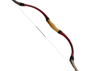 Recurve Bow Hungarian Traditional Low-poly 3D model