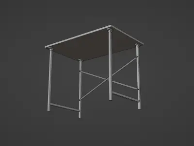 Minimalist Simple Table Free low-poly 3D model