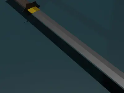 game ready sword samurai Free low-poly 3D model