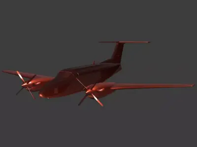Beechcraft King Air B200 ready for 3D printing 3D print model