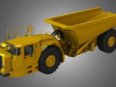 AD45B - Underground Articulated Mining Truck 3D model