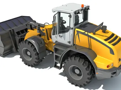 Wheel loader 3D model by 3D-Horse - Textured