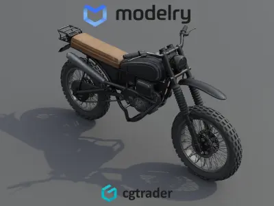 Adventure Motorcycle 3D model