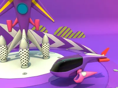 rocket 3D model order