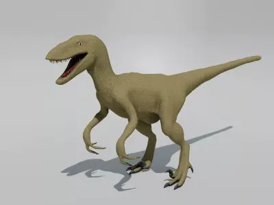 Velociraptor - Game Ready Low-poly 3D model