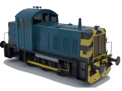 Br Class 07 Shunter Brblue Free 3D model