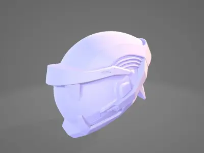 SciFi Helmet Base Mesh SCH2 3D model