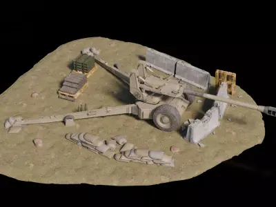 Warzone - artillery 3D model