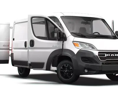 RAM Promaster Van L1H1 HQ Interior 2023 3D model