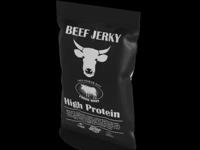 Dried meats Beef Jerky 3D model
