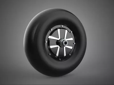 BLDC ELECTRIC HUB MOTOR ENGINE WHEEL RIM DIRECT DRIVE TIRE SLICK 3D model