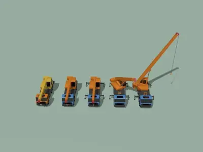 Truck crane  3D model