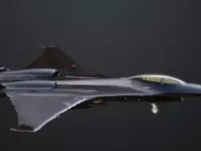 SR71 Inspired Supersonic Recon Aircraft 3D Model 3D model