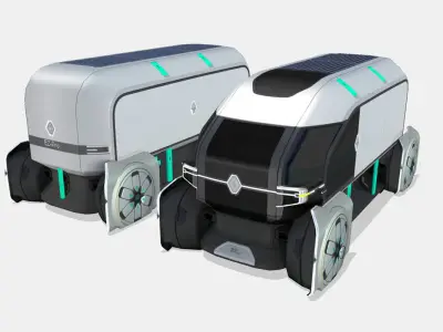 Renault EZ-PRO Concept Low-poly 3D model