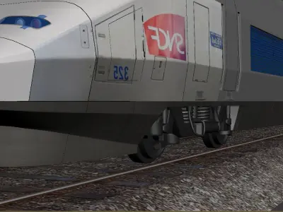 Super Fast Train  3D model