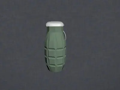 3D model grenade Low-poly 3D model