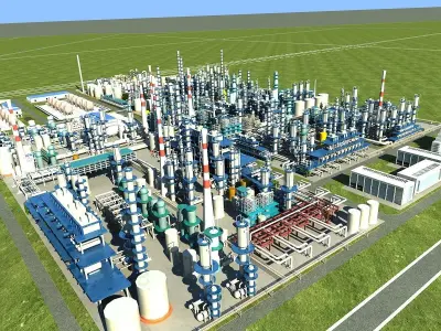 Petrochemical Industry 2 3D model