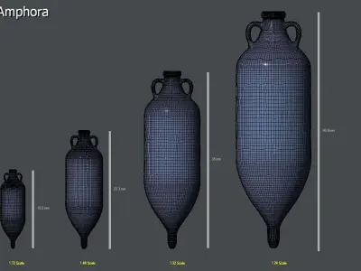 25 Amphoras pack - Commercial license 3D print model