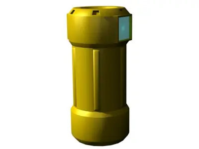 High-Tech Barrel Low-poly 3D model