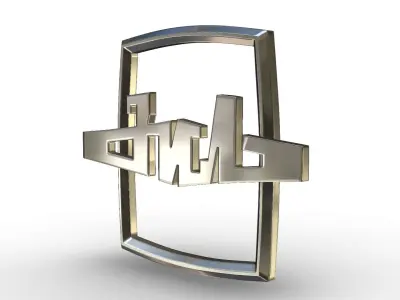 zil logo 3D model by 3dlogoman
