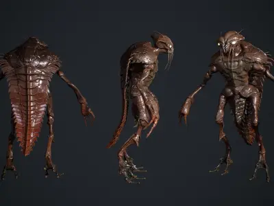 Bug Creature  Low-poly 3D model