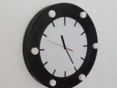 Industrial art design clock 3D print model