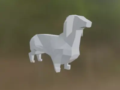 dachshund 3D model