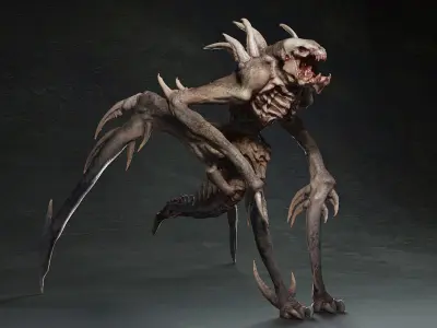 Spider alien 3D model