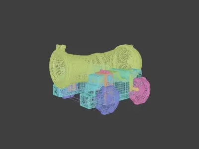 Cannon 3D Model 3D model