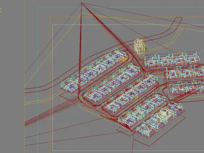 Chinese Style Architecture 3D model 41