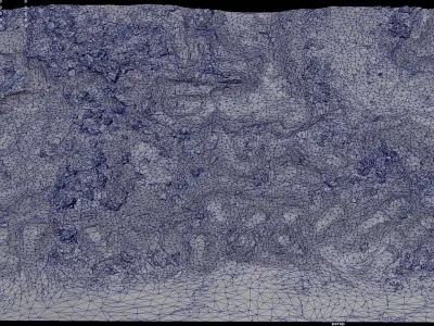 construction-site terrain debris RAW photogrammetry Low-poly 3D model