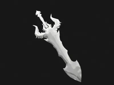 Demon Sword Low-poly 3D model purchase