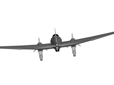 Heinkel He 111 3D model purchase
